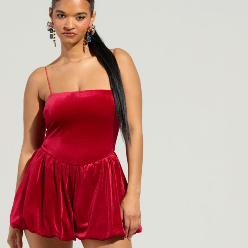 AKIRA Velvet Romper